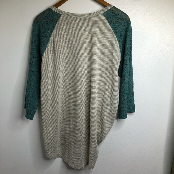 Southern Grace Womens XL Graphic Country Girl Turquoise Lace LS Sleeve - Picture 2 of 12